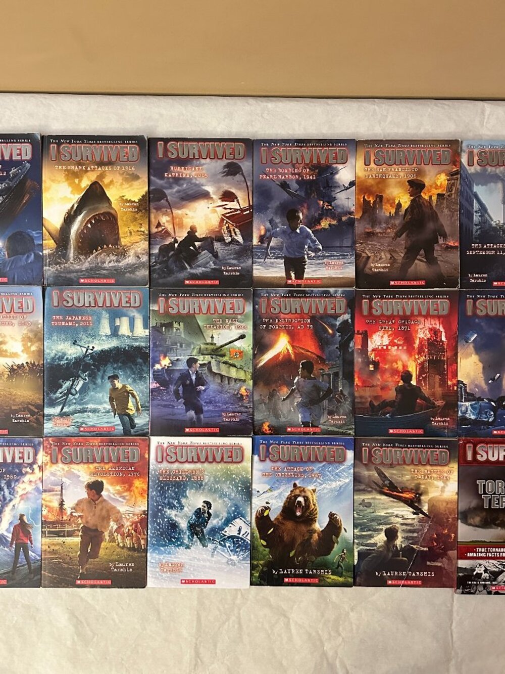 18 I Survived Series Books by Lauren Tarshis / Books 1 - 12 & Books 14 - 18